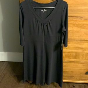 Black dress from Eddie Bauer.  New with tags. Super comfy stretch fabric.